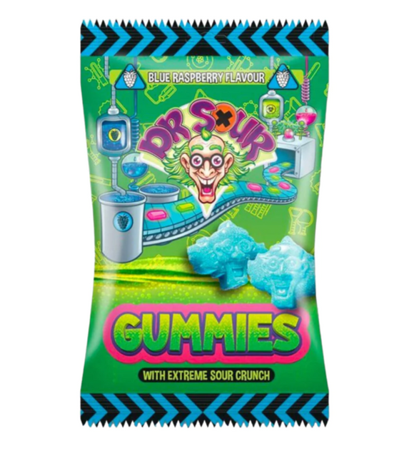 Dr. Sour Gummies - Blue Raspberry Flavour - 200g