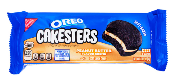 Oreo Cakesters Peanut Butter - 3 Cake Pack - 3.03 oz