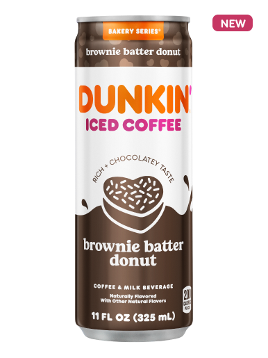 Dunkin' Iced Coffee - Brownie batter donut -  325 mL