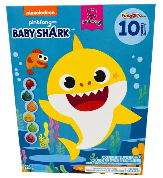 Baby Shark Funable Gummies - 10 Pouch Box - 226 g