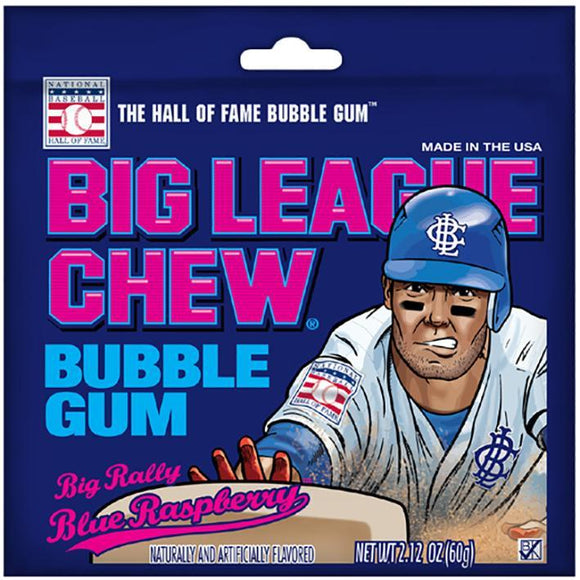 Big League Chew Big Rally Blue Raspberry Gum - 2.12 oz