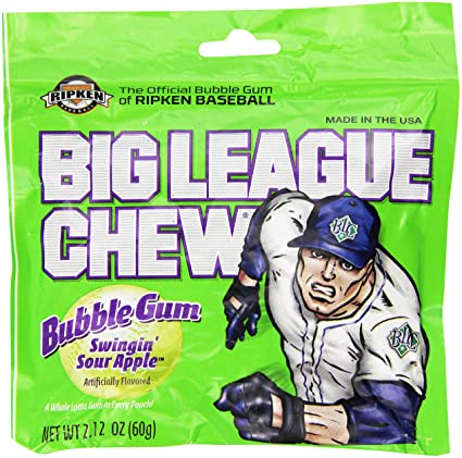 Big League Chew Swingin Sour Apple Gum - 2.12 oz
