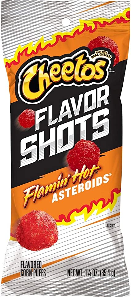 Cheetos Flavour Shots Flamin Hot Asteroids - 35.4 g