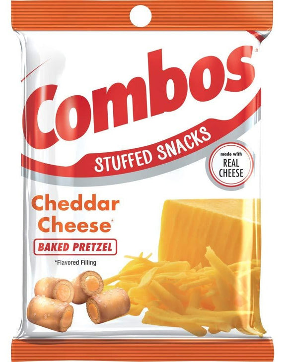 Combos - Cheddar Cheese Bacon Pretzel Baked Snacks - 6.3 oz