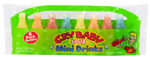 Nik L Nip Cry Baby Sour Wax Mini Drinks - 8 Pack - 2.79 oz