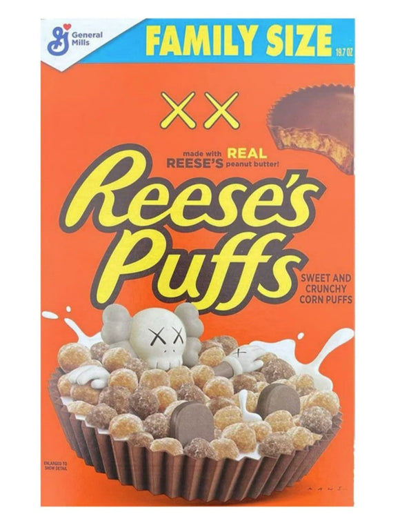 Kaws x Reese's Puffs LIMITED EDITION - Family Size - 19.7 oz