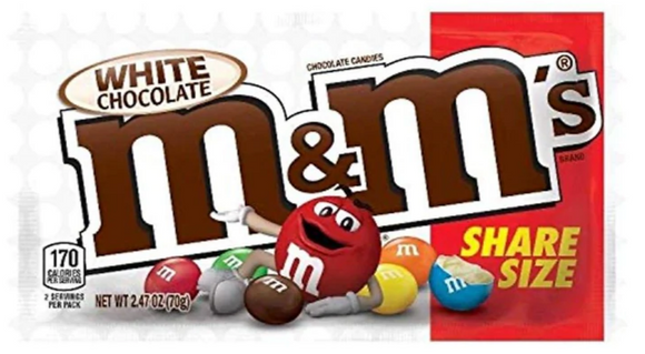 M&M's White Chocolate Share Size  - 2.47 oz