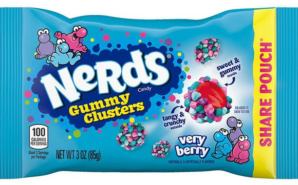 Nerds - Gummy Clusters Theatre Box/Pouch - Very Berry - 3 oz