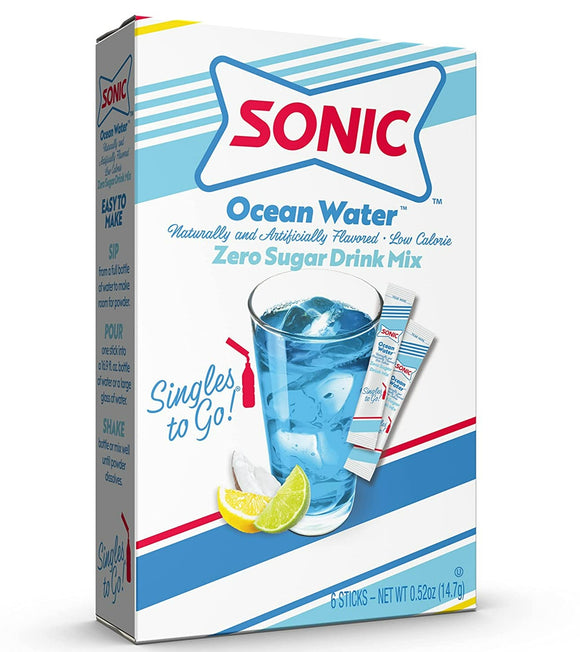 Sonic Zero Sugar Singles To Go - Ocean Water