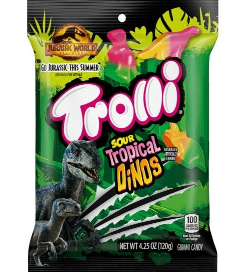 Trolli - Sour Tropical Dinos - 4.25 oz