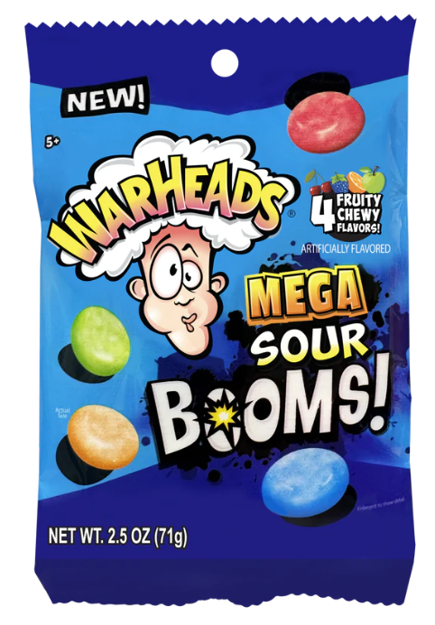 WarHeads - Mega Sour Booms - 2.5 oz
