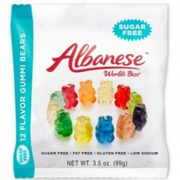 Albanese Sugar Free Gummi Bears - 12 Flavours - 3.5 oz