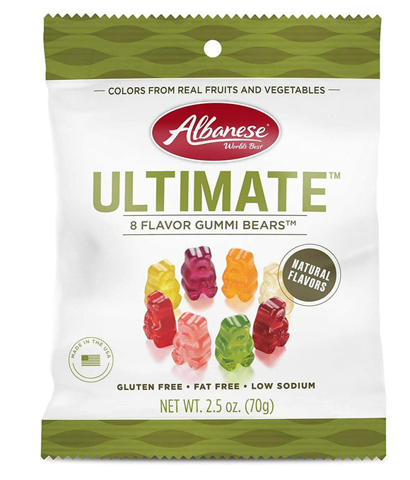 Albanese Ultimate Gummi Bears - 8 Flavours - 2.5 oz
