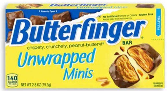 Butterfinger Unwrapped Minis Theatre Box - 2.8 oz (BB Nov 2022)