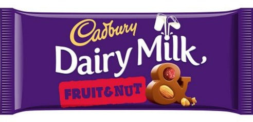 Cadbury Dairy Milk Chopped Fruit & Nut Bar UK - 7 oz