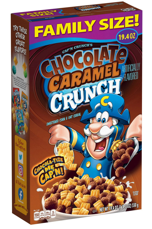Chocolate Caramel Crunch Cereal - Family Size - 19.4 oz