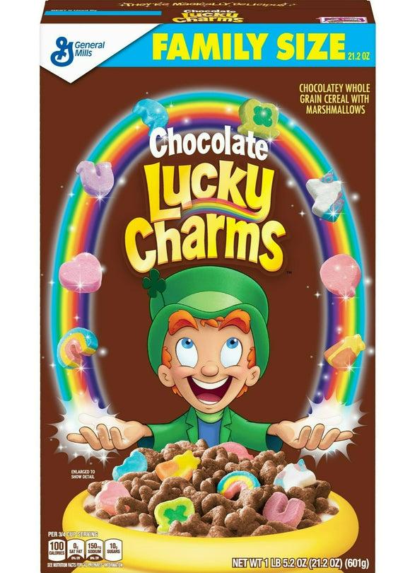 Chocolate Lucky Charms - Family Size - 21 oz