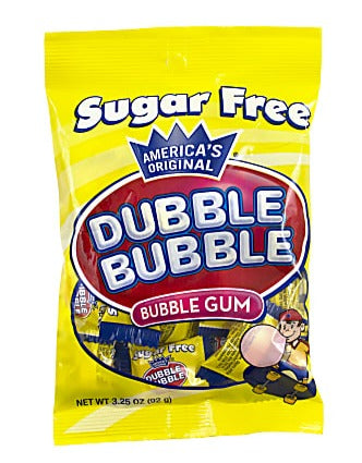 Dubble Bubble Sugar Free Bubble Gum - 3.25 oz