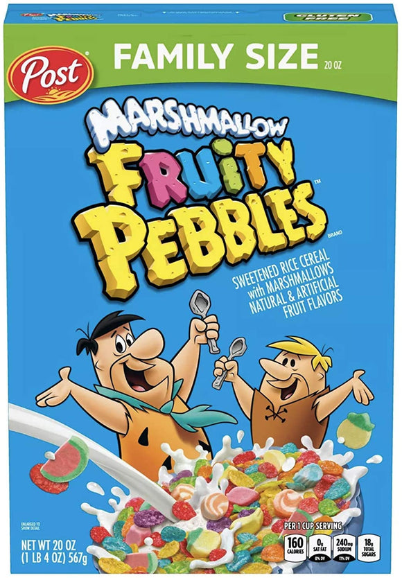 Fruity Pebbles Marshmallow Cereal - Family Size - 20 oz