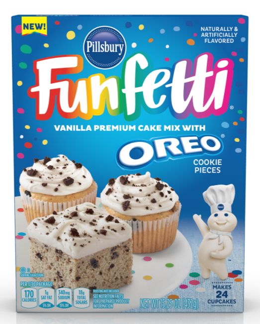 Funfetti Vanilla Cake Mix with Oreo Pieces - 15.25 oz