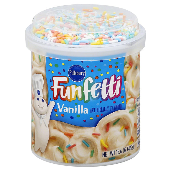 Funfetti Vanilla Frosting with Sprinkles - 15.6 oz