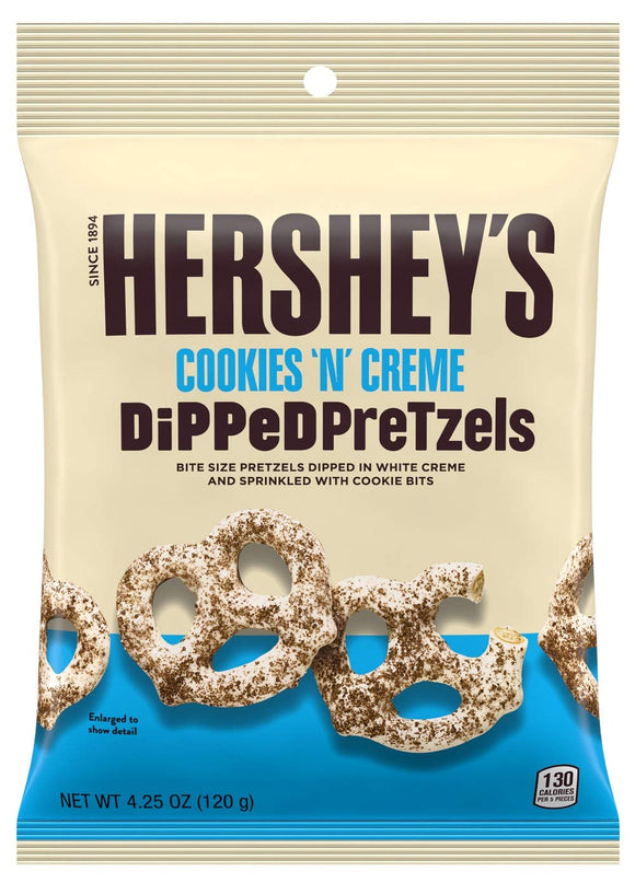 Hershey Cookies N Crème Dipped Pretzels - 4.25 oz