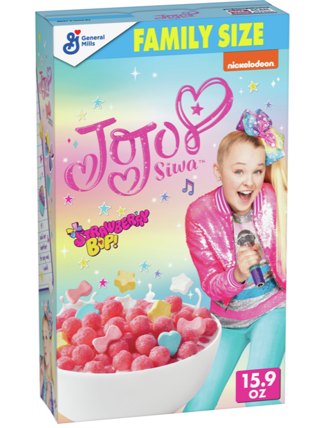 JoJo Siwa Strawberry Bop Cereal - Family Size - 15.9 oz (BB Nov 2022)