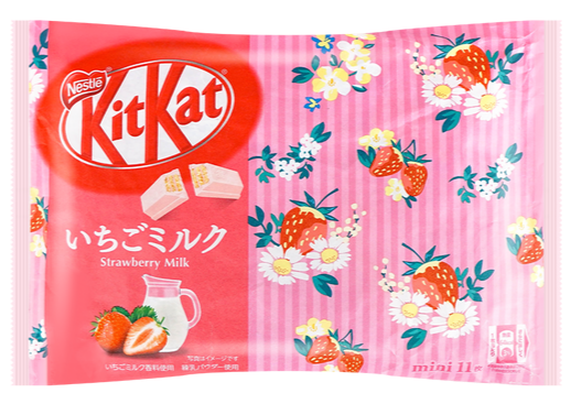 Kik Kat - Strawberry Milk (Japan) - 145 g Bag