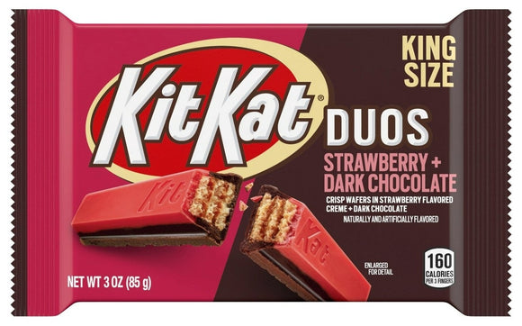 Kit Kat - Duos Strawberry & Dark Chocolate Kings Size - 3 oz
