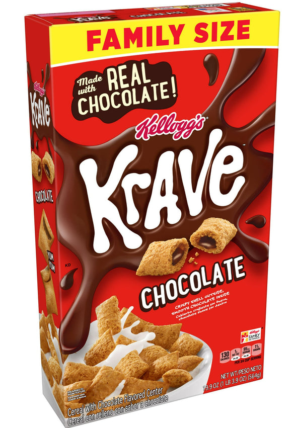 Krave Chocolate Cereal - Family Size - 17.3 oz (BB Mar 2023)