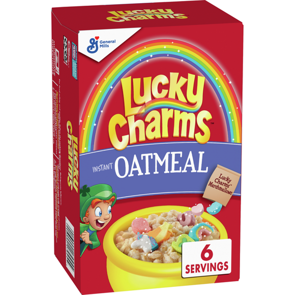 Lucky Charms Instant Oatmeal - 6 Pack Box - 8.4 oz (BB June 2022)
