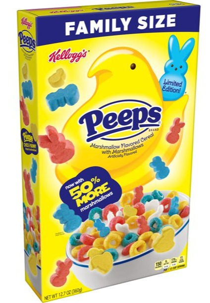 Peeps Cereal - Family Size - 12.7 oz (BB Dec 2022)