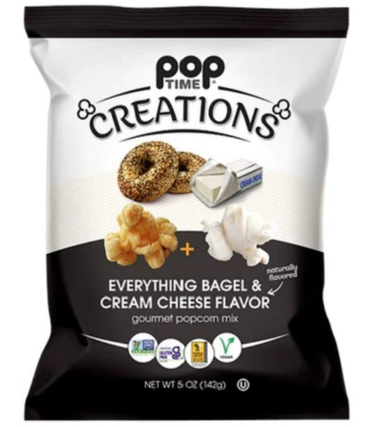 Pop Time Creations Popcorn - Everything Bagel & Cream Cheese - 5 oz