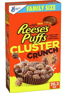 Reese's Puffs Cluster Crunch Cereal - Family Size - 20.2 oz