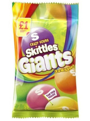 Skittles Crazy Sour Giants UK - 125 g