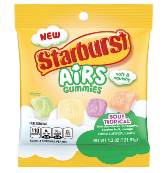 Starburst Airs Gummies Sour Tropical - 4.3 oz