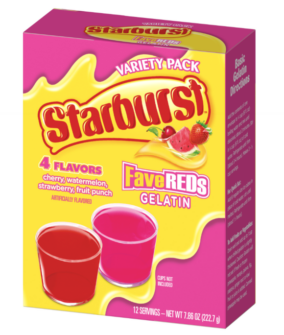 Starburst Fave Reds Gelatin - 7.86 oz
