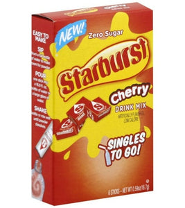 Starburst Zero Sugar Singles To Go - Cherry