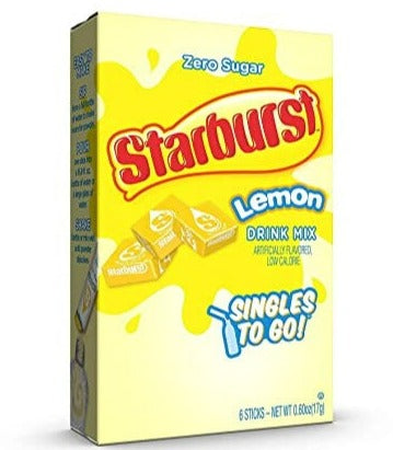 Starburst Zero Sugar Singles To Go - Lemon