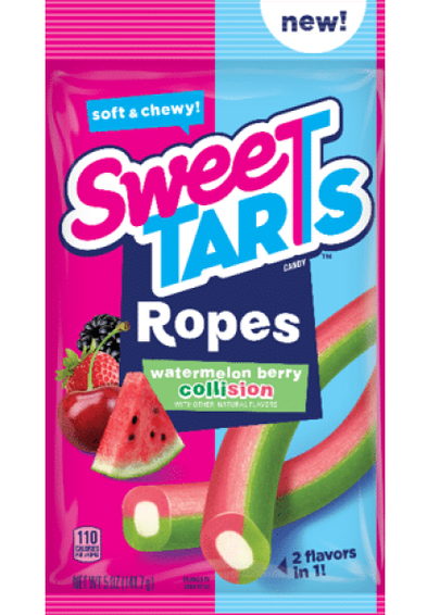 Sweetarts Soft and Chewy Ropes - Watermelon Collision - 5 oz